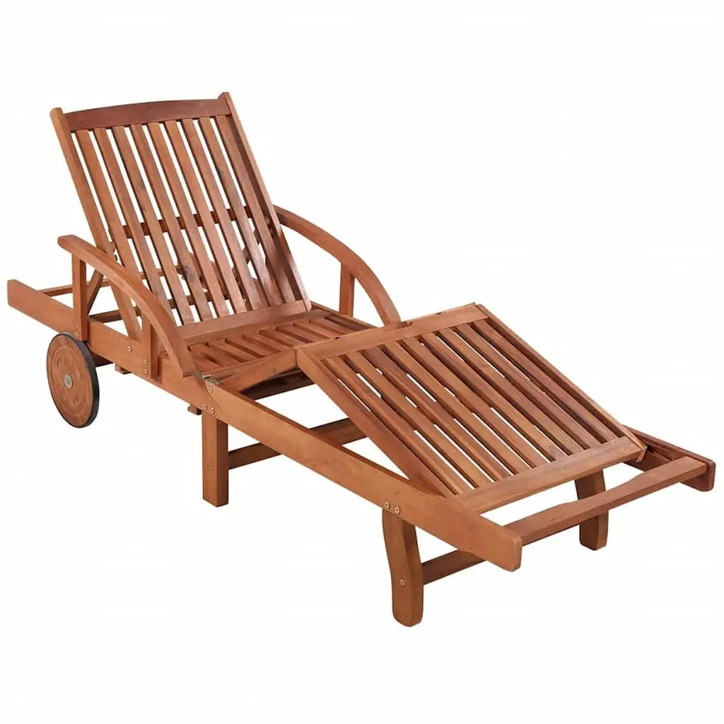 Acacia Wood Lounger for Relaxing Outdoors