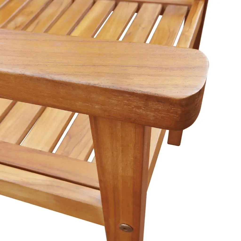Outdoor Chairs Solid Acacia Wood Brown Set of 2