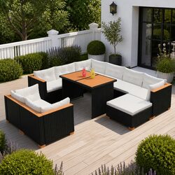 Friendly 10-Piece Garden Lounge Set for Your Space