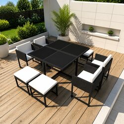 Create Your Outdoor Oasis with a 9-Piece Dining Set