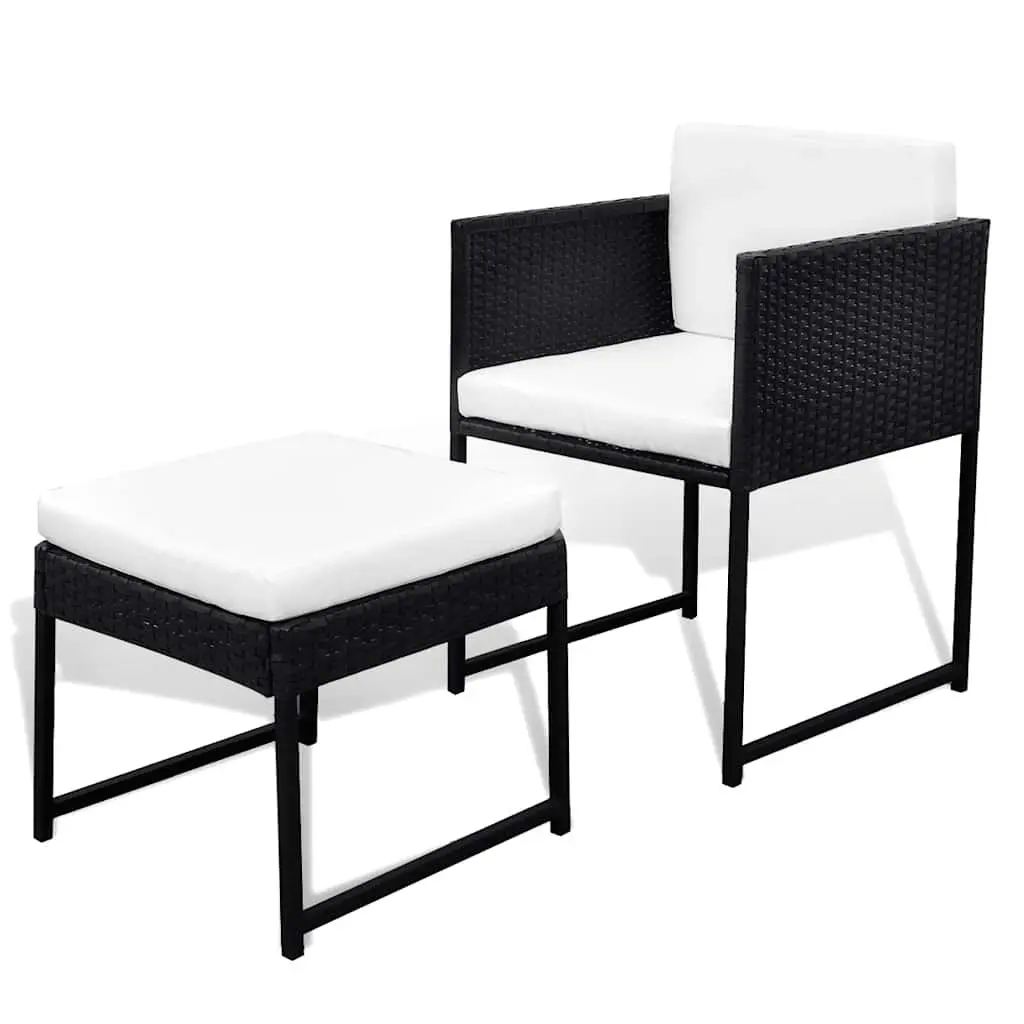 Outdoor Dining Set 9 Piece Rattan Garden Furniture Table Chairs Stools