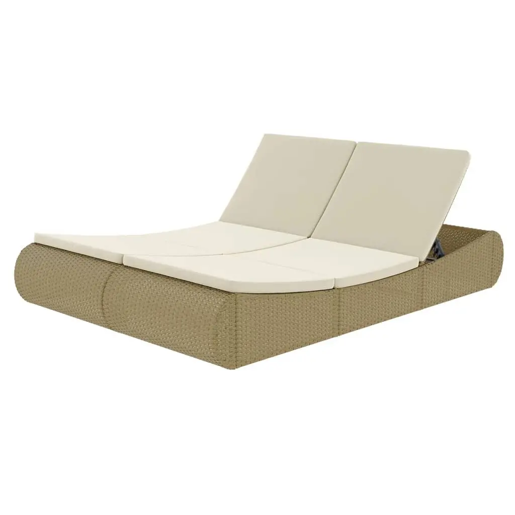 Rattan Sunlounger