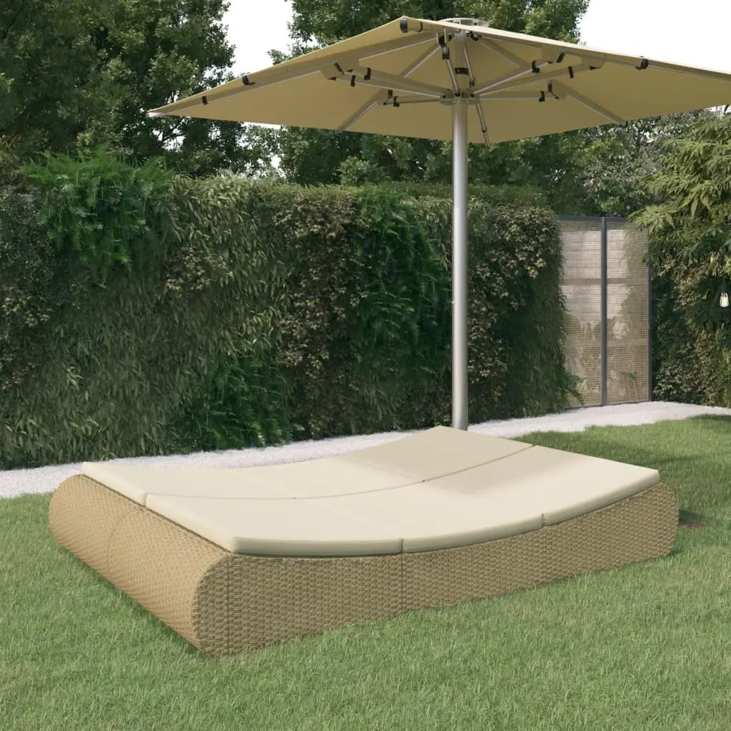 Rattan Sunlounger