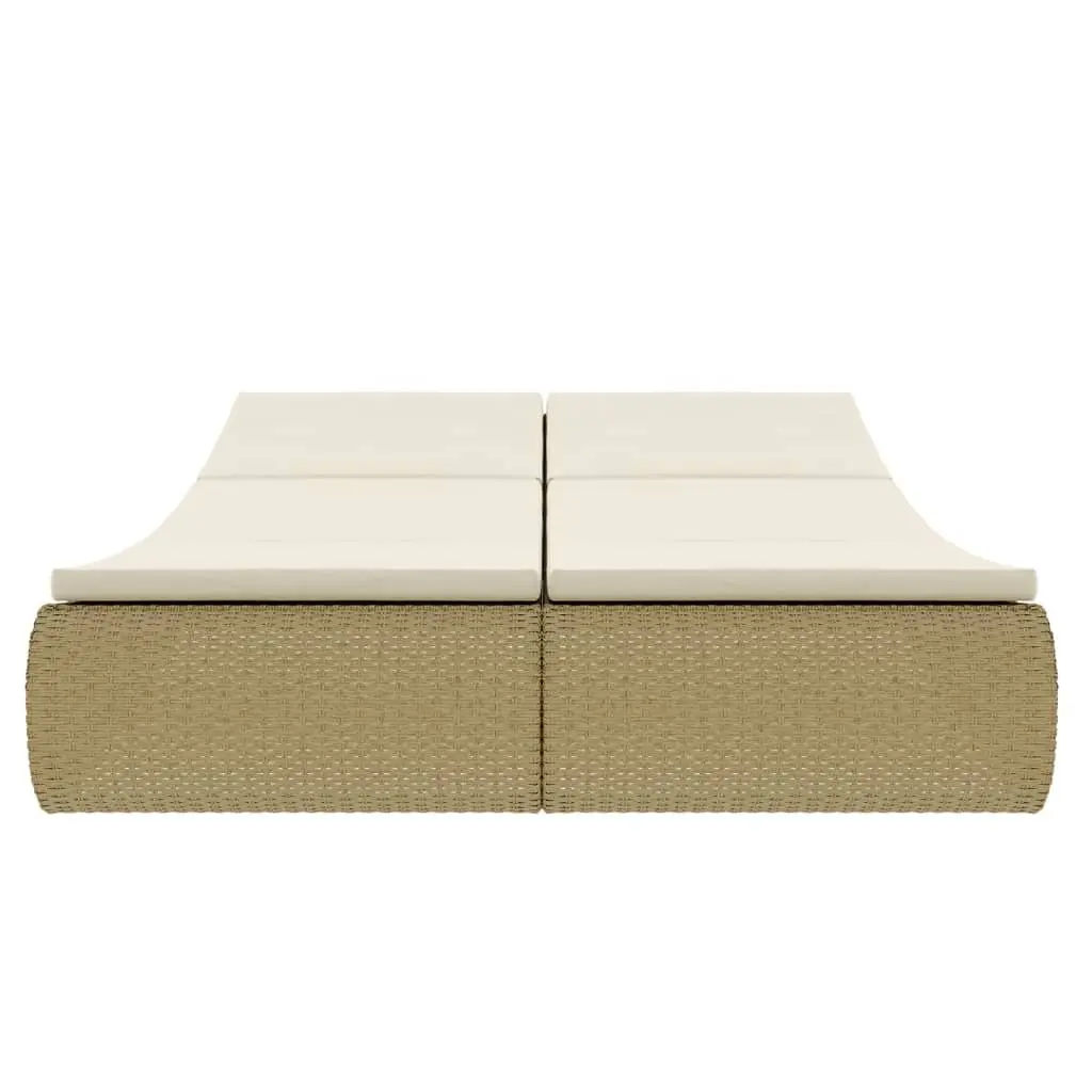Rattan Sunlounger