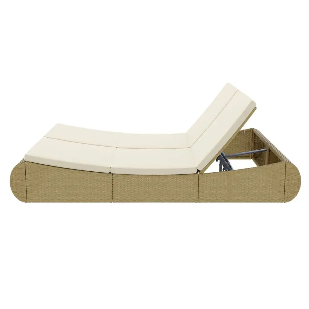 Rattan Sunlounger