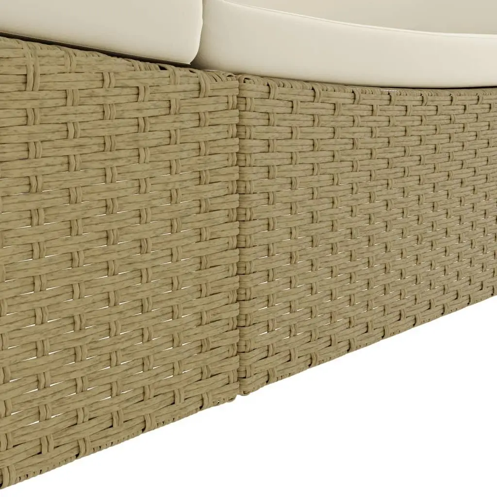 Rattan Sunlounger