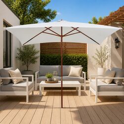 Your Perfect Outdoor Parasol: 200x300 cm White