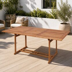 Friendly Outdoor Dining Table 180x90x75cm in Teak