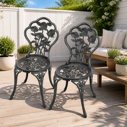 Get Cozy with 2 Floral Bistro Chairs for Your Patio