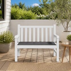 Garden Bench Cushion Anthracite 120x50x3cm Outdoor Patio Seat Pad Oxford Fabric
