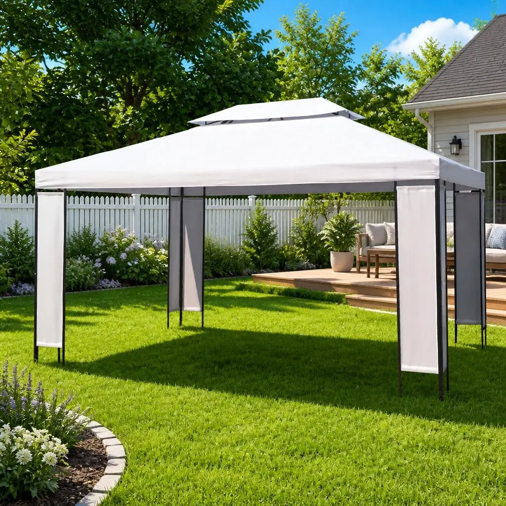 3x4 m Gazebo with Vented Roof for Outdoor Fun