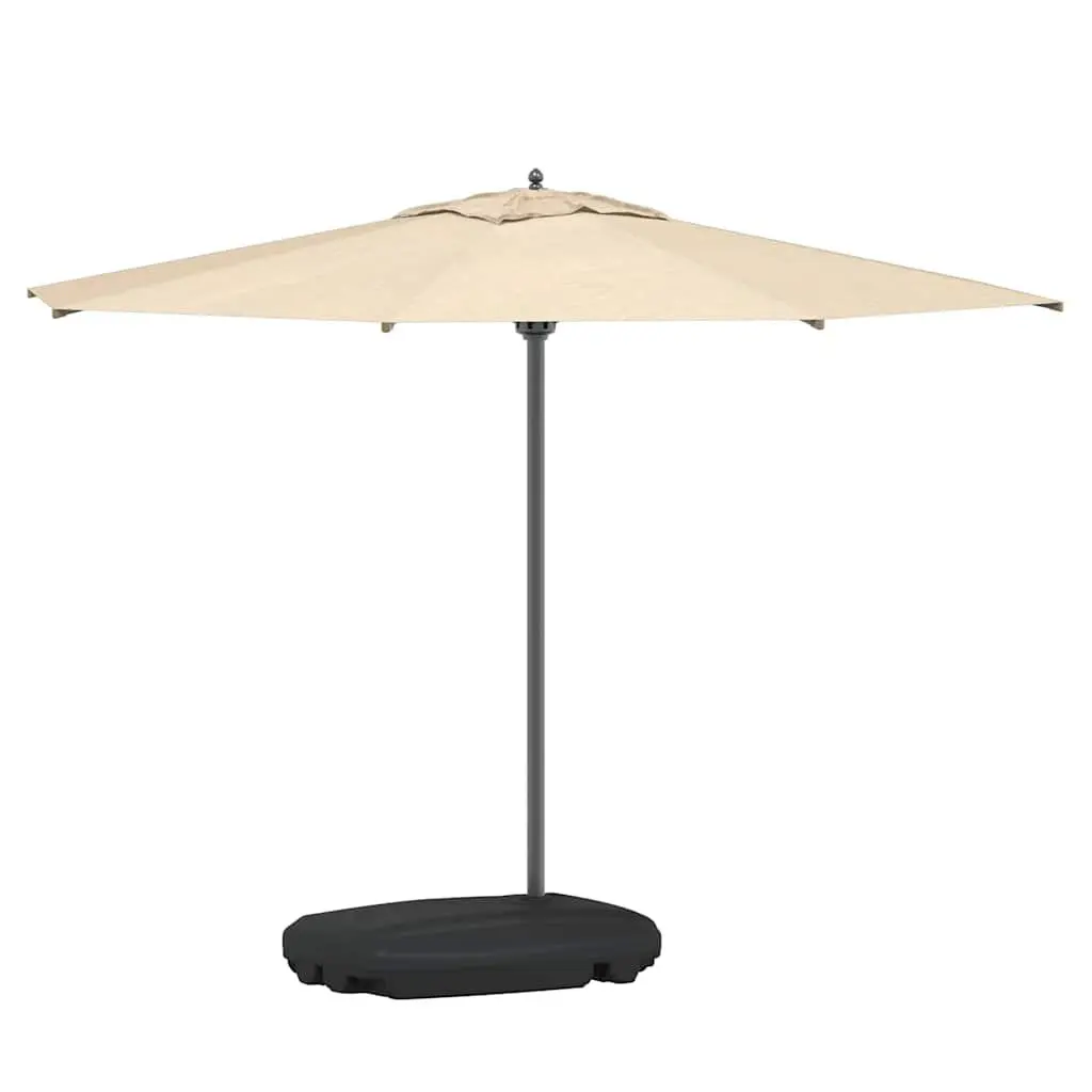 Mobile Base Umbrella Stand with Wheels Black Durable Support for Garden Parasol