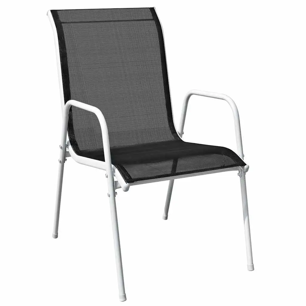 3 Piece Bistro Set Outdoor Garden Furniture Weather-Resistant Steel Frame Chairs Table