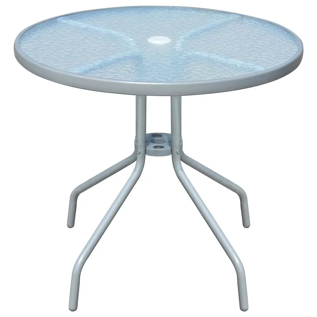 Outdoor Dining Set 5 Piece Garden Furniture Table 4 Stackable Chairs Patio