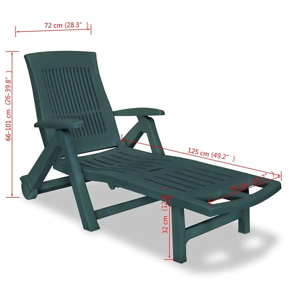 Sun Lounger with Footrest Foldable Reclining Outdoor Garden Patio Deck Chair