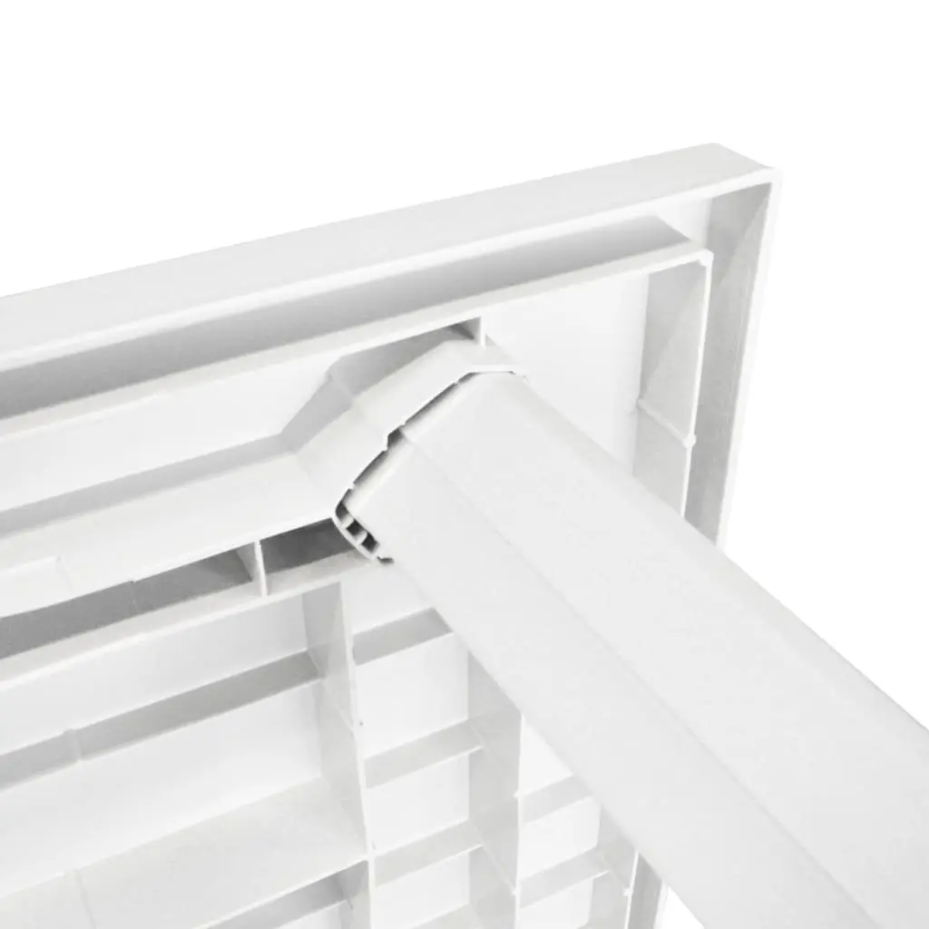 Outdoor Dining Table Weather-Resistant Plastic Patio Garden Furniture White