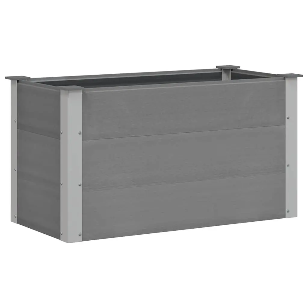 Garden Raised Bed Planter Weather Resistant 100x50x54cm Grey