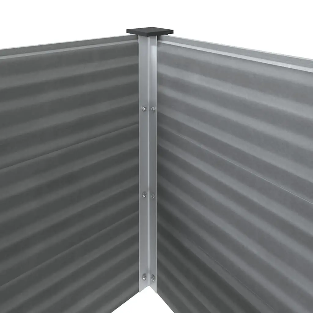Garden Raised Bed Planter Weather Resistant 100x50x54cm Grey