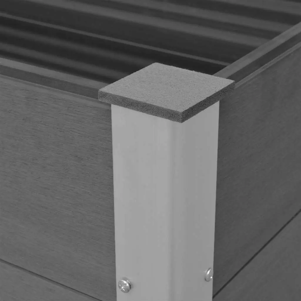 Garden Raised Bed Planter Weather Resistant 100x50x54cm Grey