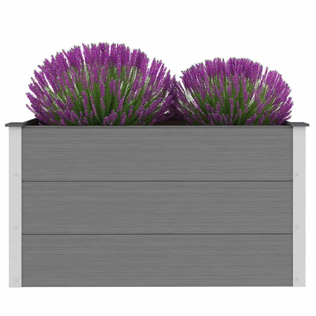Garden Raised Bed Planter Weather Resistant 100x50x54cm Grey