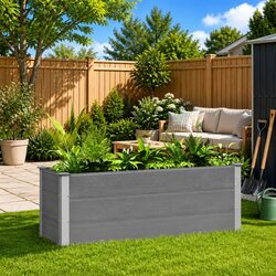 Create Your Garden Oasis with a Raised Bed Planter 150x50x54cm