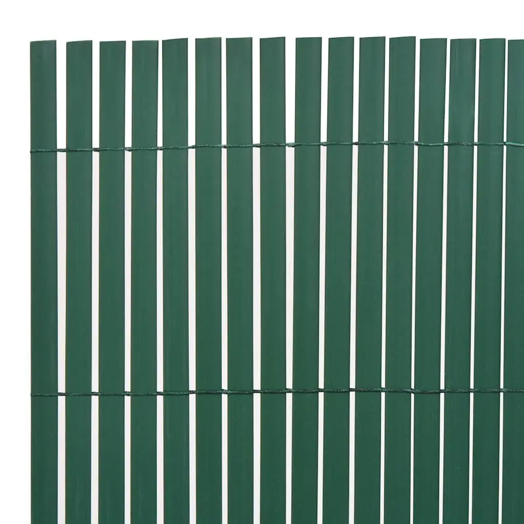 PVC Garden Fence Panel Double-Sided Weather-Resistant Green 90x500cm Lightweight Outdoor Screening Privacy Barrier
