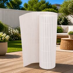 Welcome a Stylish White PVC Garden Fence Panel into Your Space