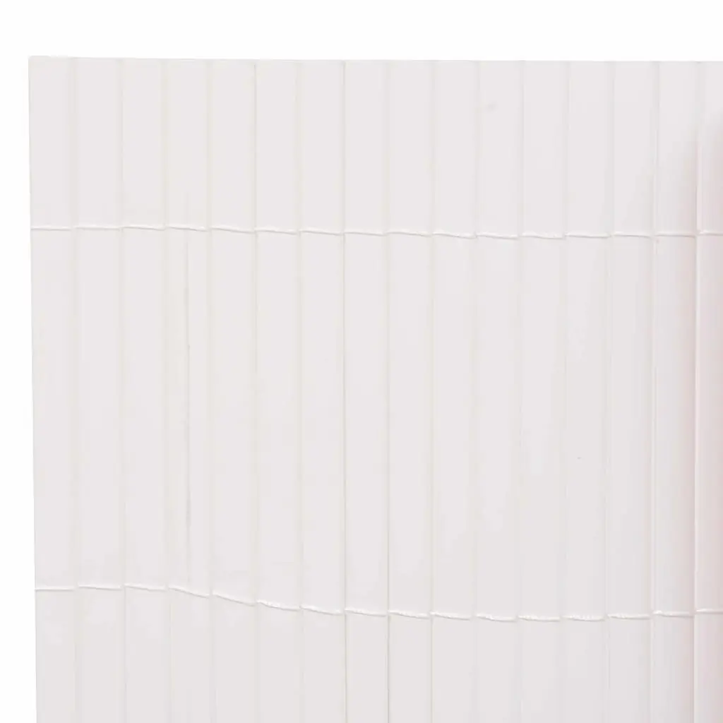 Garden Fence Panel White Smooth Surface 150 x 500 cm