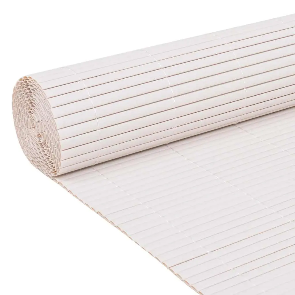 Garden Fence Panel White Smooth Surface 150 x 500 cm