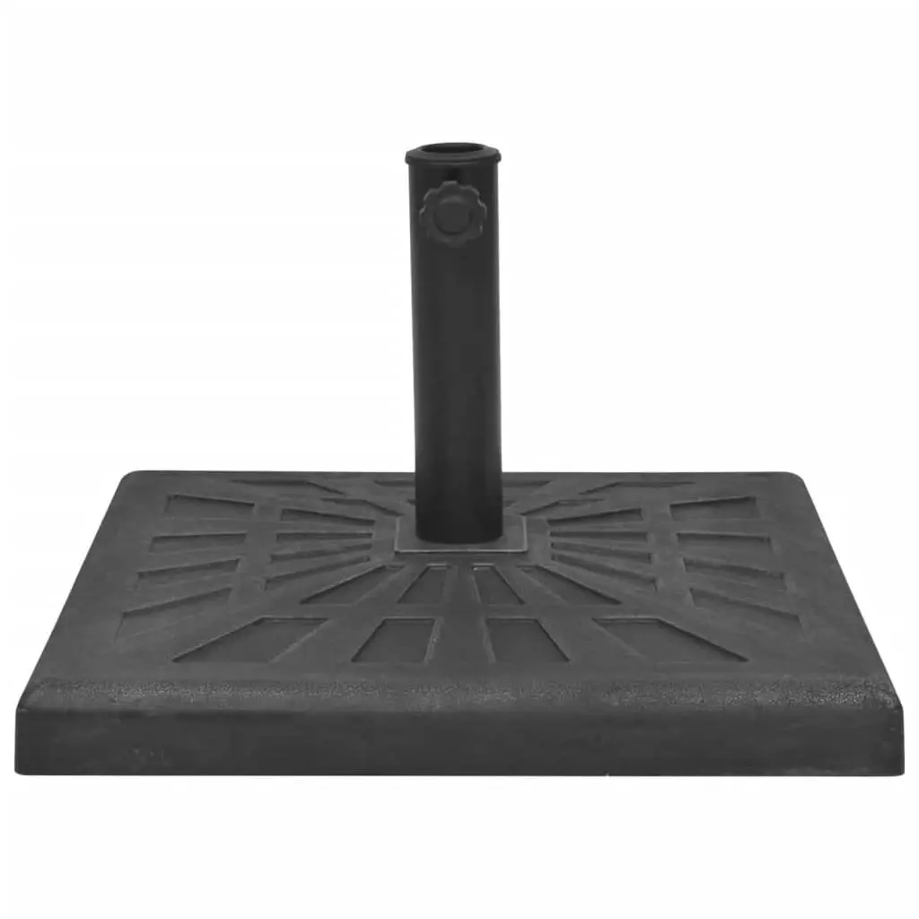 Parasol Base Square Weather Resistant Resin Umbrella Stand 57 mm Tube
