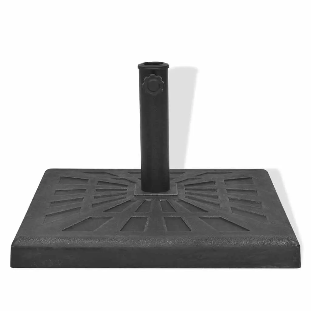 Parasol Base Square Weather Resistant Resin Umbrella Stand 57 mm Tube