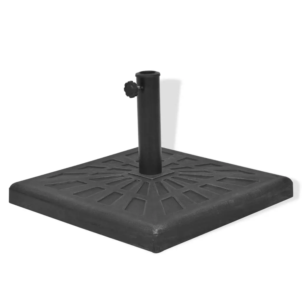 Parasol Base Square Weather Resistant Resin Umbrella Stand 57 mm Tube