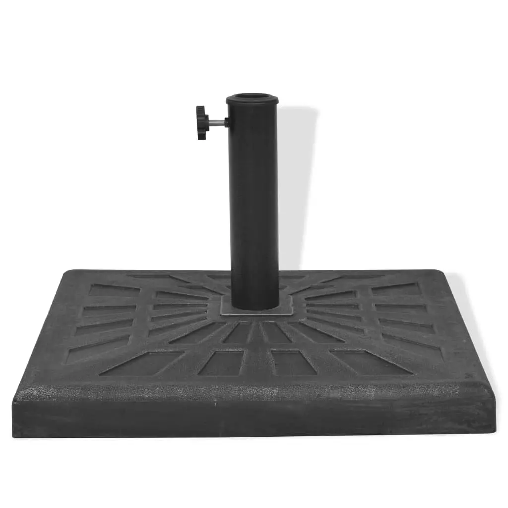 Parasol Base Square Weather Resistant Resin Umbrella Stand 57 mm Tube