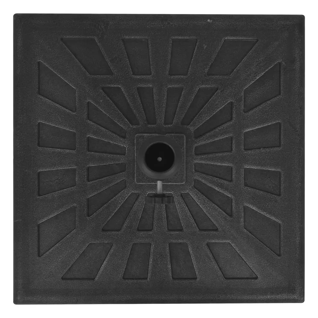 Parasol Base Square Weather Resistant Resin Umbrella Stand 57 mm Tube