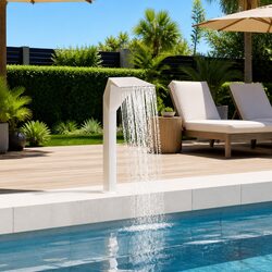 Bring Tranquility to Your Space with This Pool Fountain