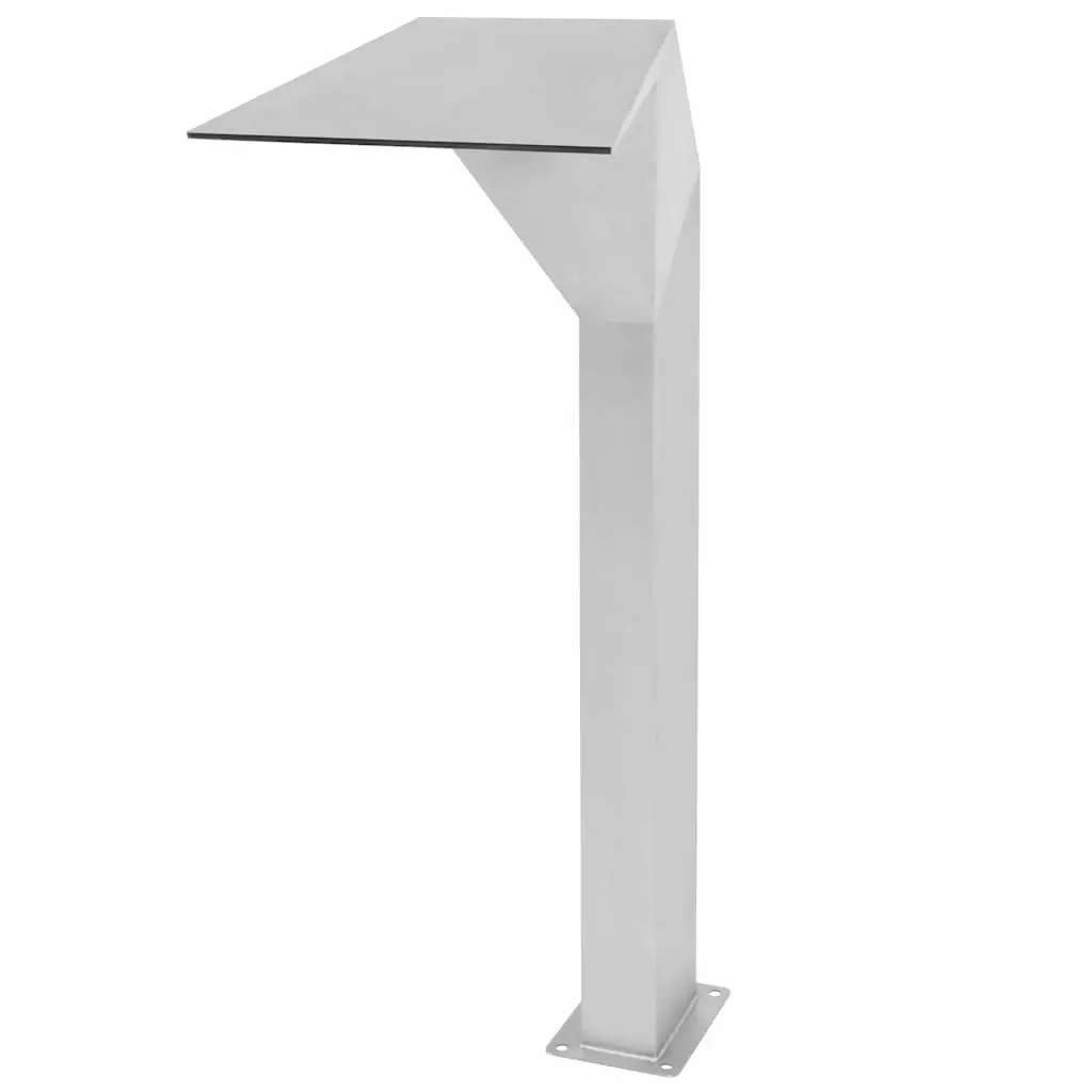 Pool Fountain Silver Stainless Steel Water Feature 50 x 30 x 90 cm