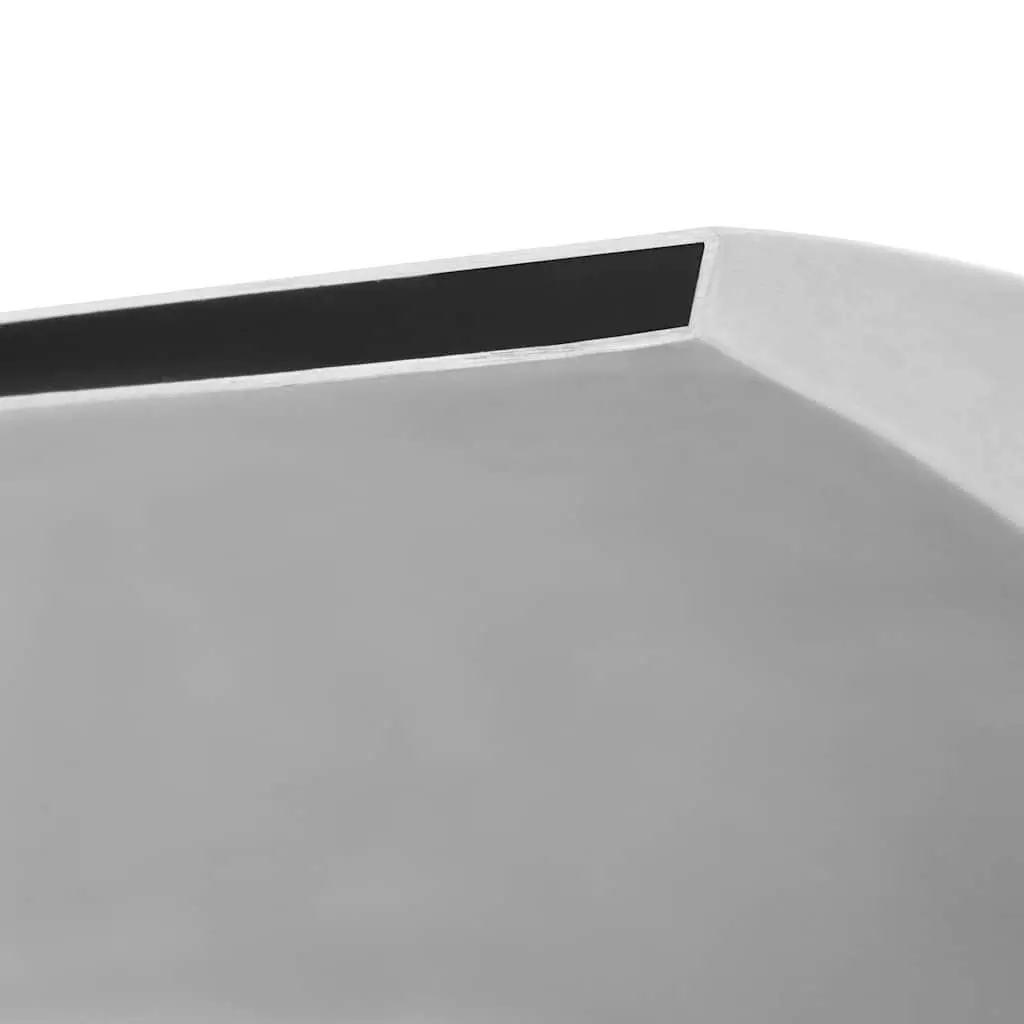 Pool Fountain Silver Stainless Steel Water Feature 50 x 30 x 90 cm
