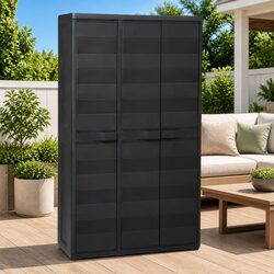 Friendly Black Storage Cabinet for Your Garden Needs
