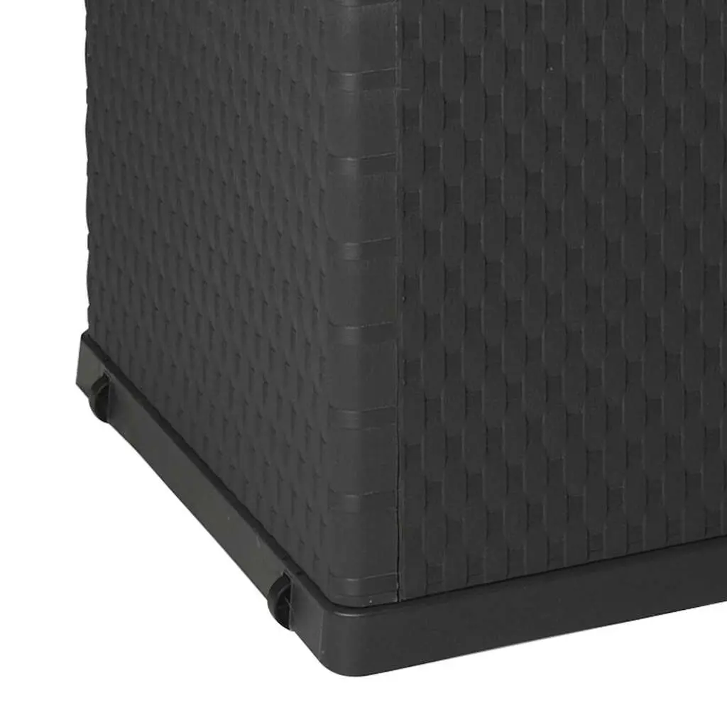 Garden Storage Box Anthracite 120x56x63cm Outdoor Patio Deck Container Chest