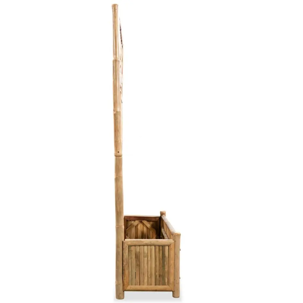 Garden Raised Bed with Trellis 70cm Outdoor Planter Box