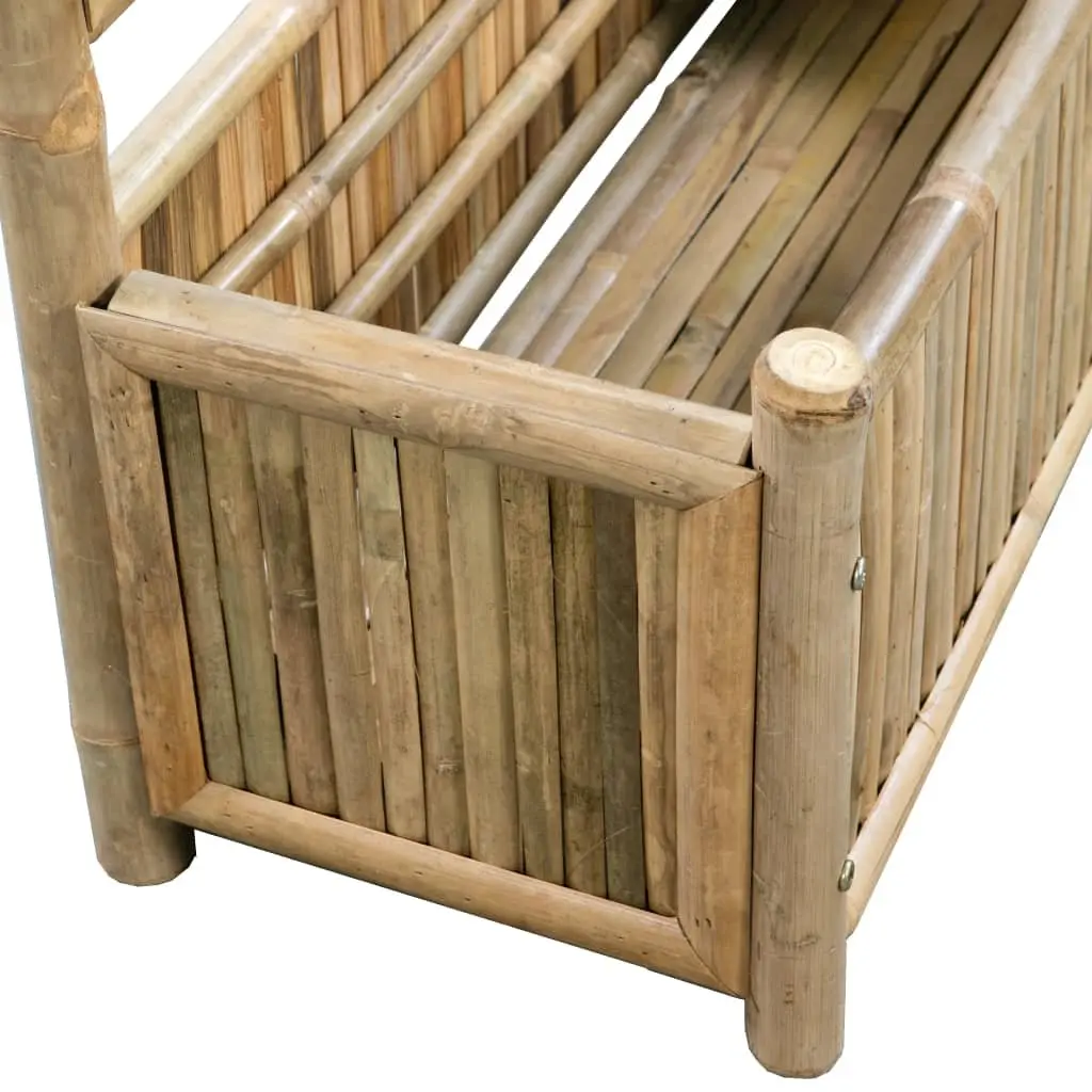 Garden Raised Bed with Trellis 70cm Outdoor Planter Box