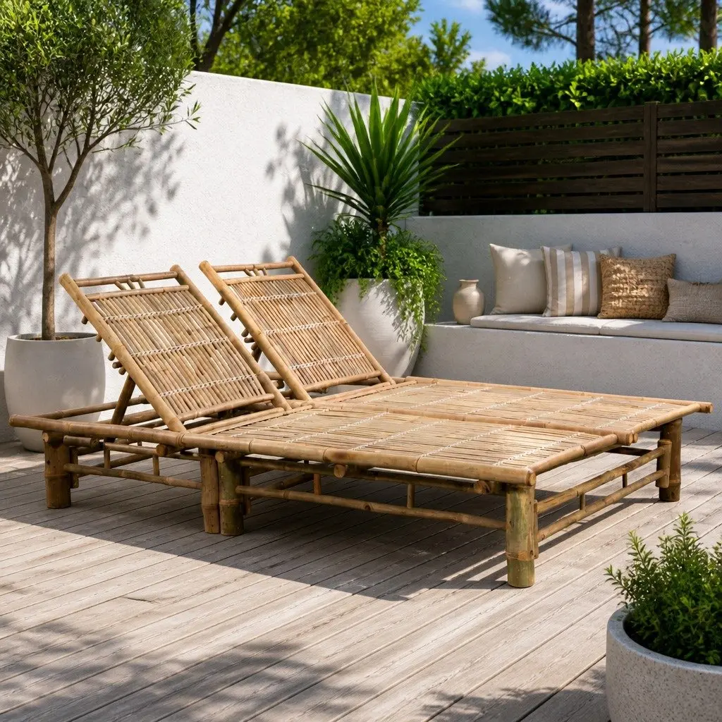2-Person Sun Lounger for Outdoor Fun
