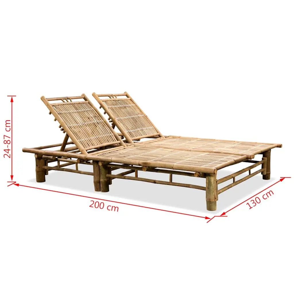 2-Person Sun Lounger for Outdoor Fun