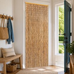 Friendly Bamboo Door Curtain Insect Screen 56x185 cm Brown