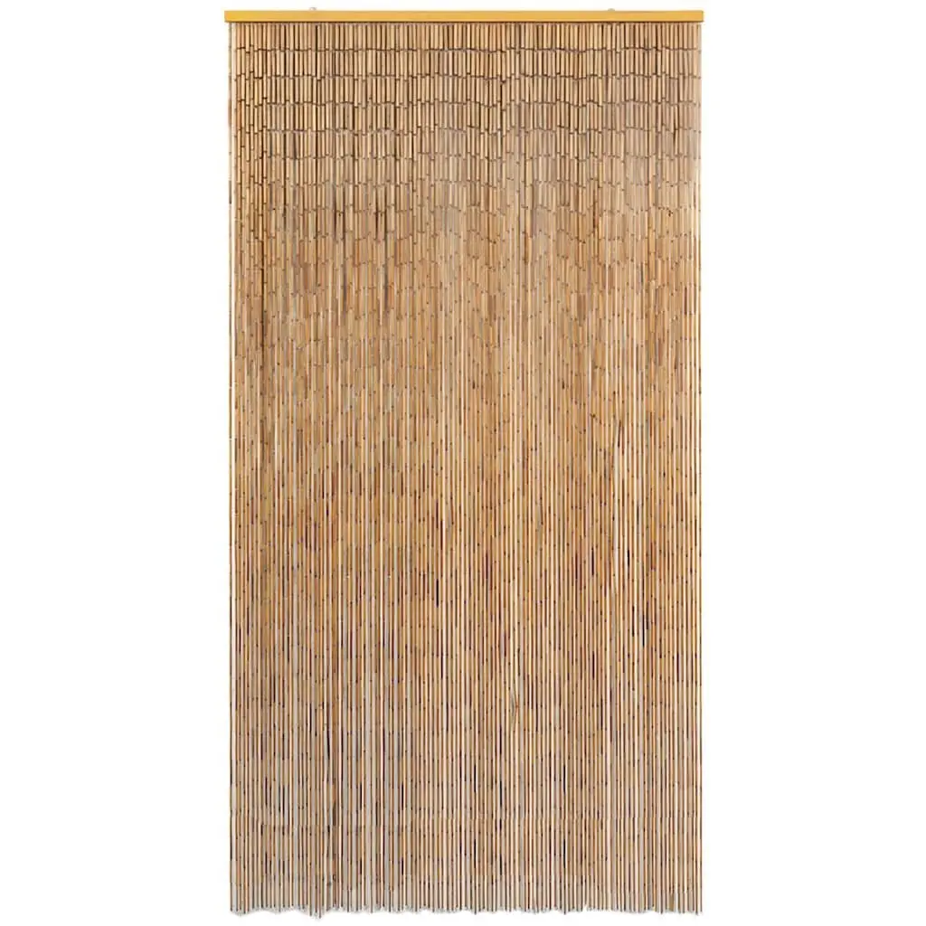 Bamboo Curtain Brown Insect Screen Door Privacy 120x220cm Natural Style