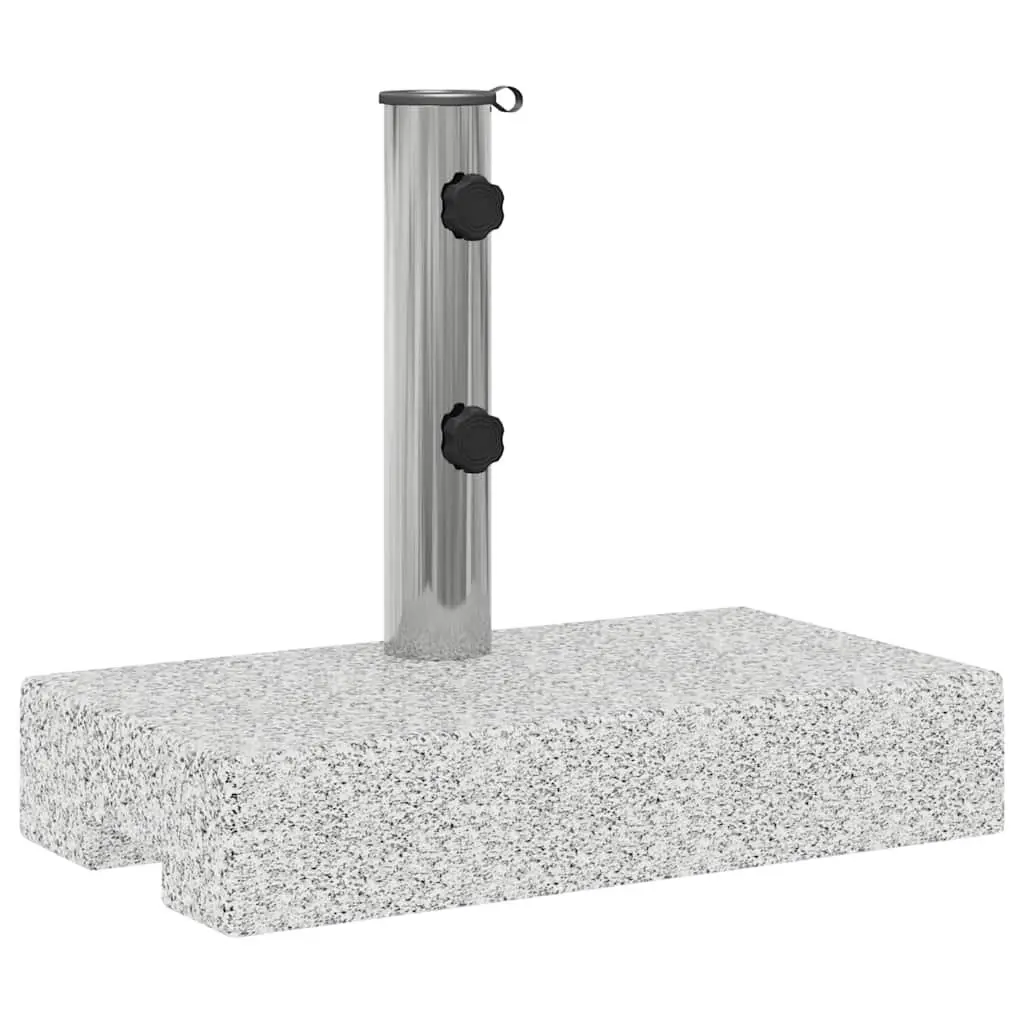 Granite Parasol Base Heavy Duty Rectangular 25kg Grey
