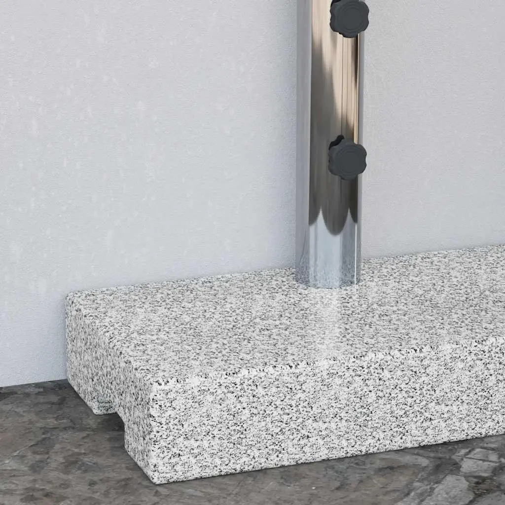 Granite Parasol Base Heavy Duty Rectangular 25kg Grey