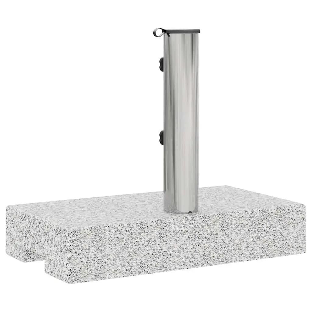 Granite Parasol Base Heavy Duty Rectangular 25kg Grey