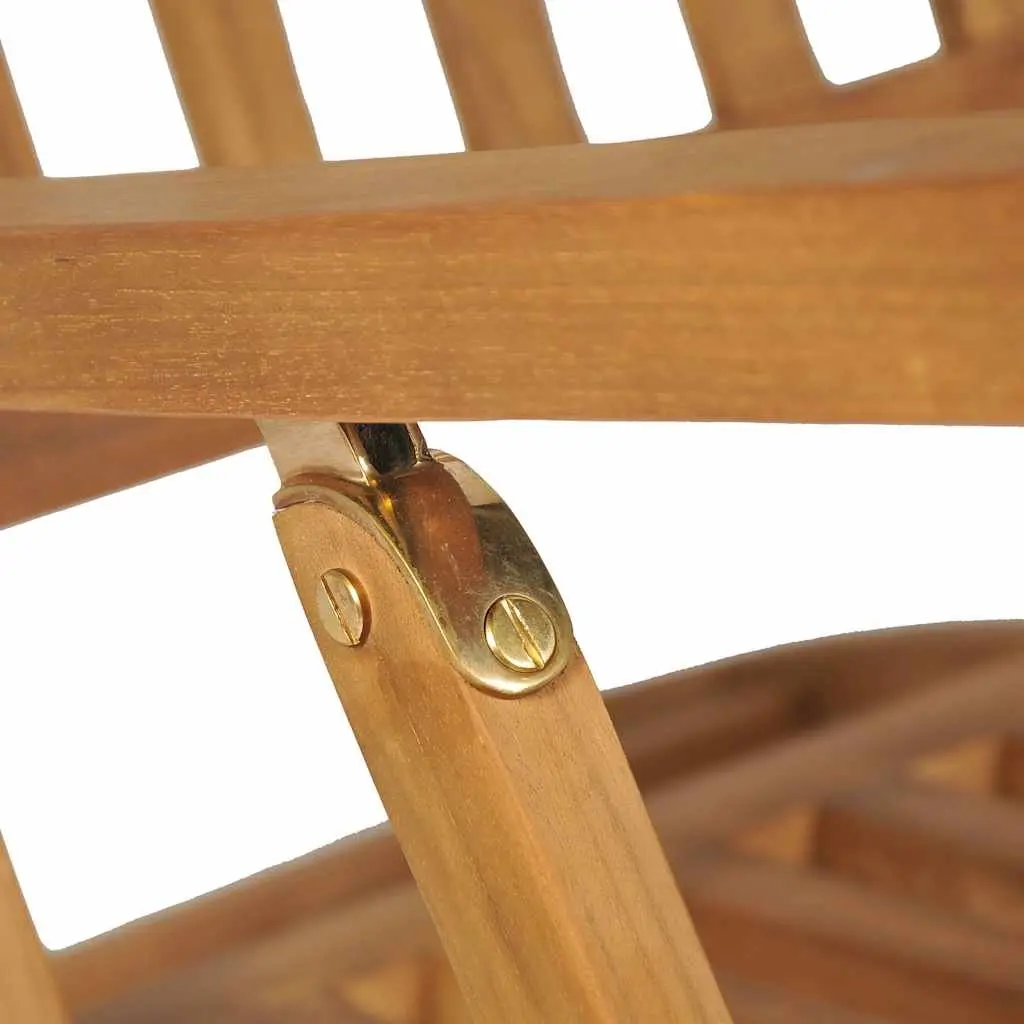 Wooden Deck Chair Reclining Backrest with Detachable Footrest Brown