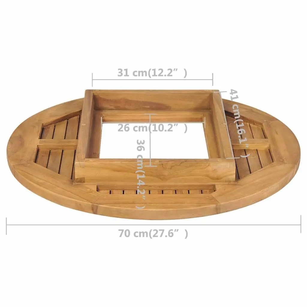 Beer Crate Tabletop Brown 70cm Portable Accessory